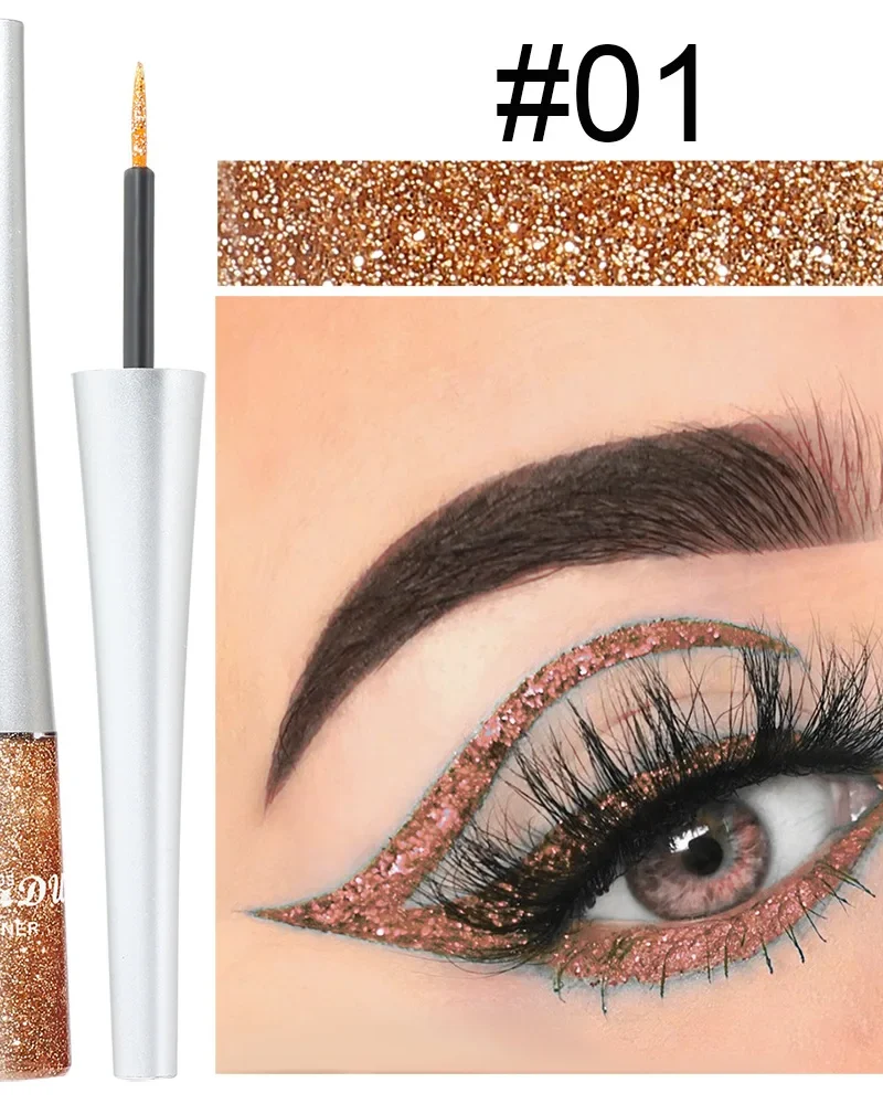Glitter Liquid Sequin Gel Lasting Colorful Eyeliner Gel