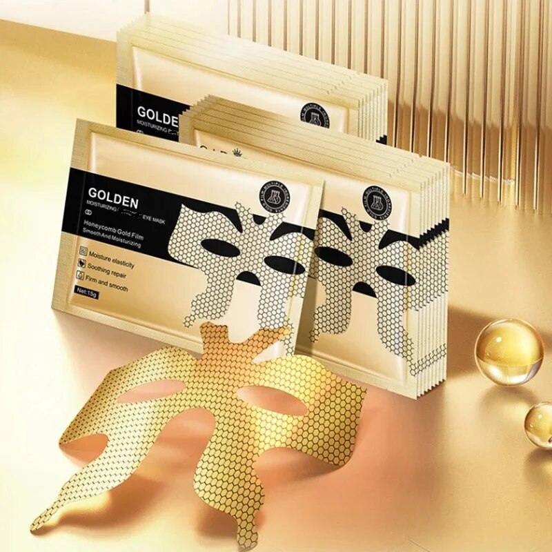 Honeycomb Golden Moisturizing Eye Mask Eye Skin Care Patch Dilute Fine Lines Mask