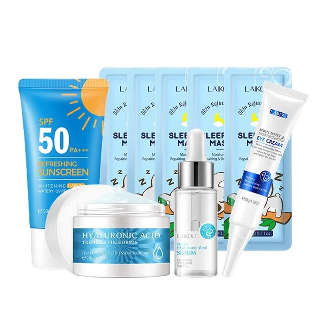 Hyaluronic Acid Whitening Anti Aging Deep Moisturizing Skin Care Set