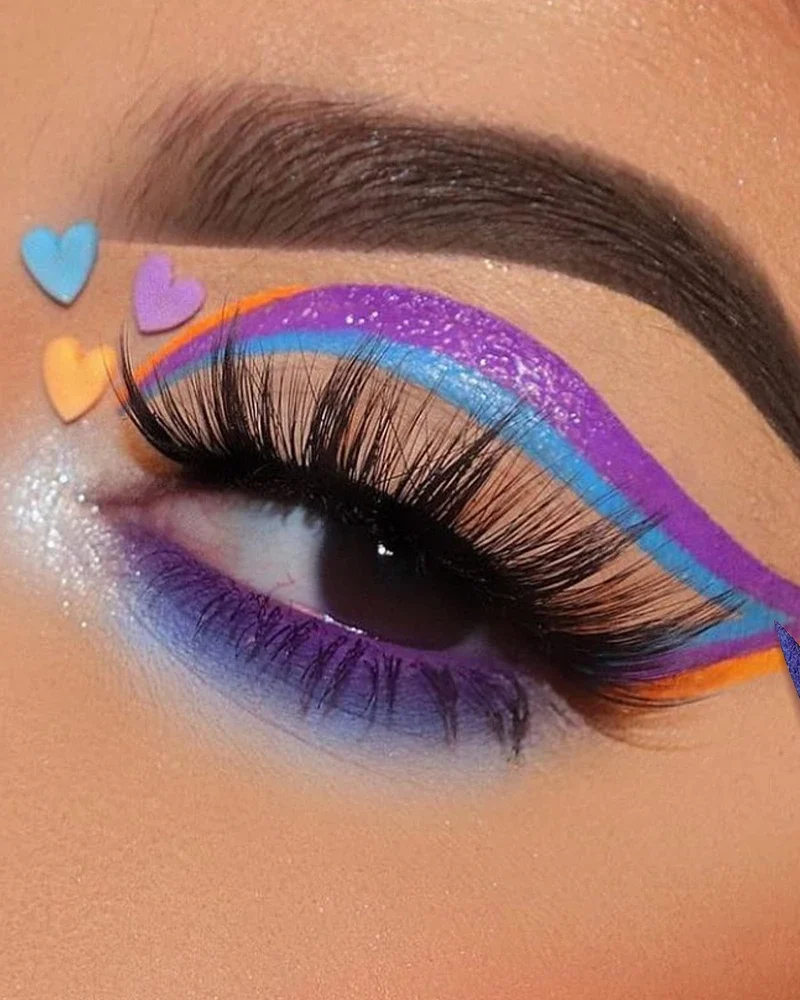 Waterproof Colorful Liquid Eyeliner Pen Quick Dry Smooth Eyes