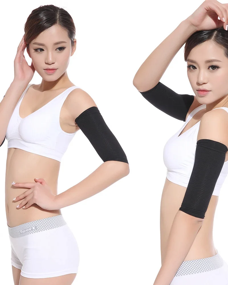 1 Pair New Slimming Arm Sleeves Arm Elastic Compression Arm Shapers Sport Fitness Arm Shapers