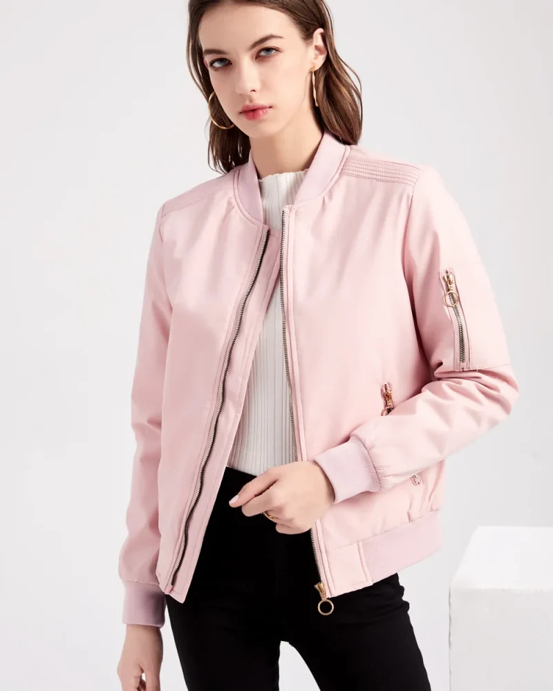 Elegant Bomber Jacket Cotton Padded Coats Fashion Coat