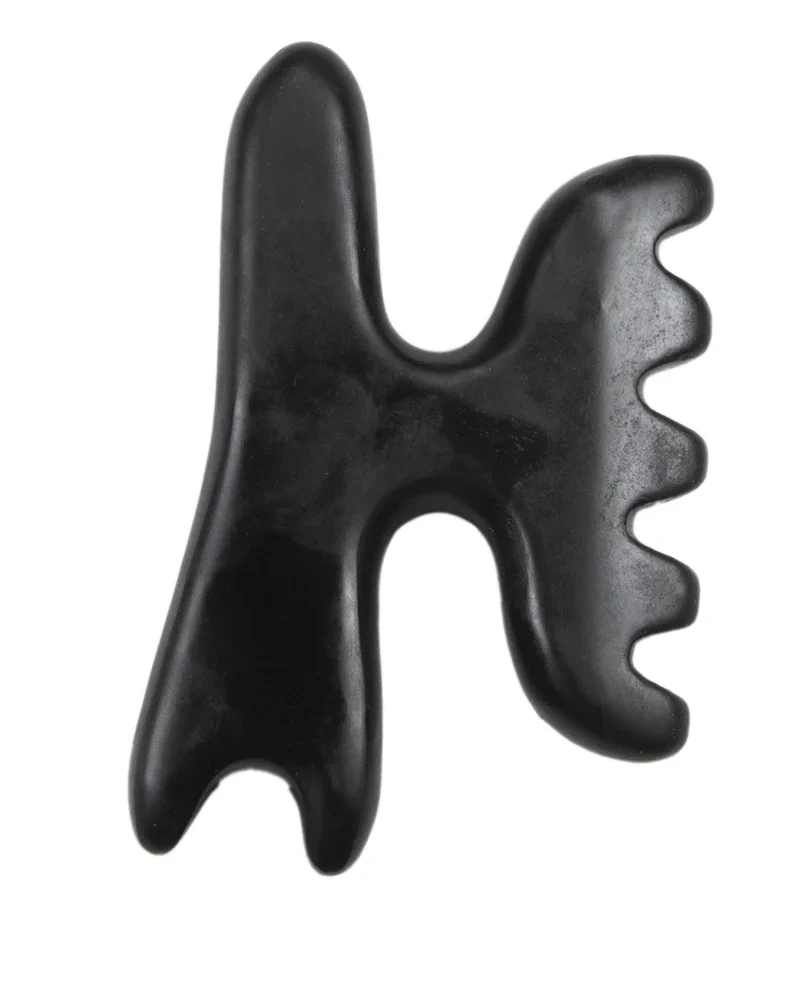 Comfortable Facial Body Massage Tools with Perfect Grip, 7-Edge and Curve Gua Sha Bian with Ridges