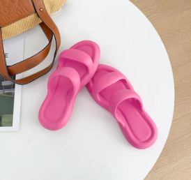 Soft Eva Cloud Slippers Outdoor Beach Candy Color Flat Sandals Lightweight Non Slip Bathroom Home Slides