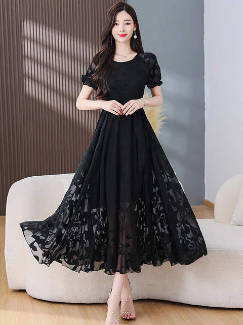 Casual Beach Boho Fashion Vintage Elegant Chiffon Dresses
