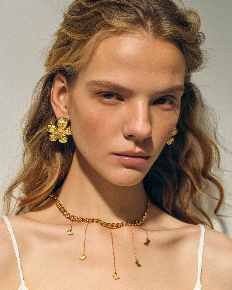 Casual Chic And Stainless Moon Star Necklace