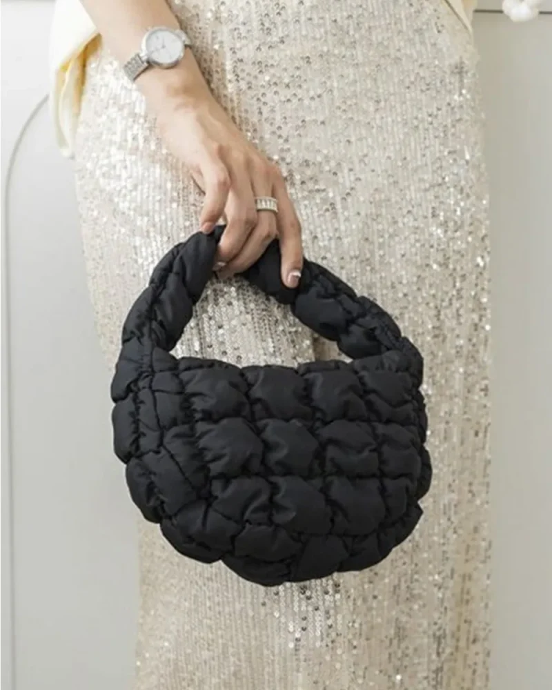 Elegant Featherweight Purse Puff Pocketbook Micro Fluff Clutch