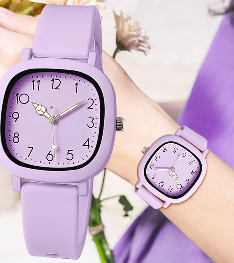 Fashion Silicone Quartz Wristwatches Gift Ladies Watches