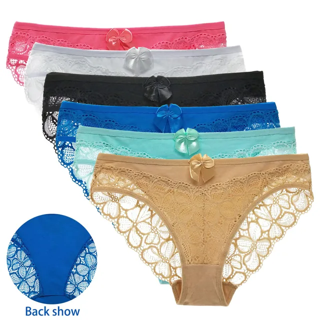Low-rise Underwear Soft Underpants Floral Lace Panty Comfortable Lingerie