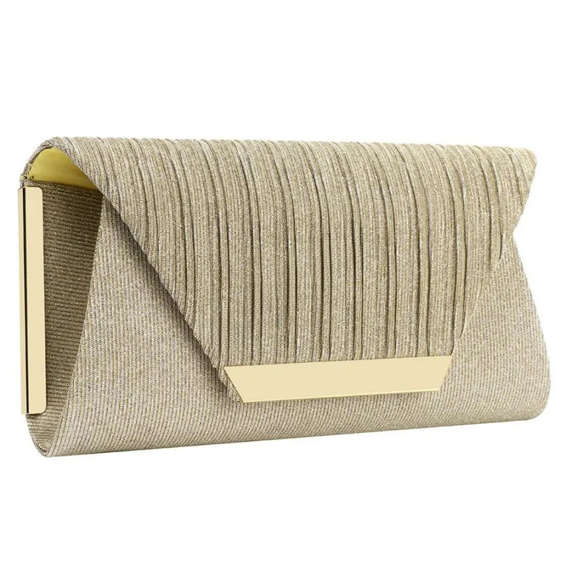 Luxury Sequined Metallic Birthday Party Shoulder Clutch Bag