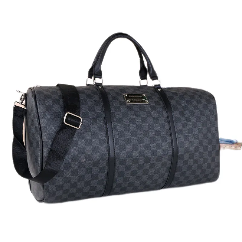 PU Leather designer travel clutch men basketball totes 55 50 PVC clear handbag