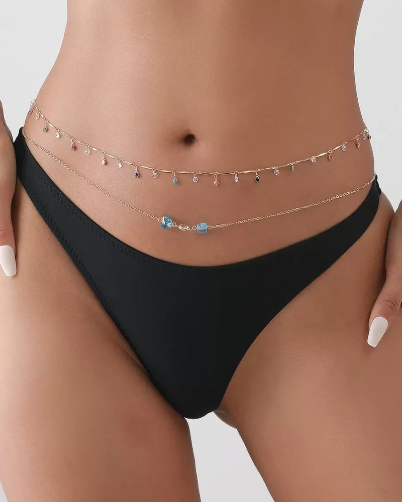 Exquisite Metallic And Alloy Waist Chain Jewelry