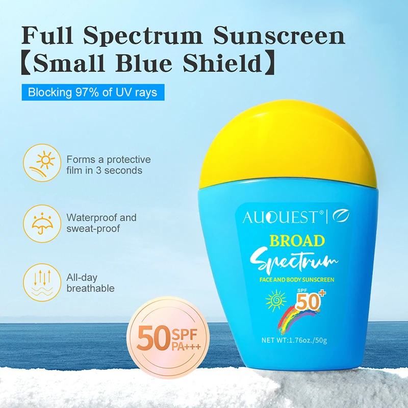 All Skin Type Face and Body Brightening Sun Protection Moisturizing SPF 50+ Sunscreen
