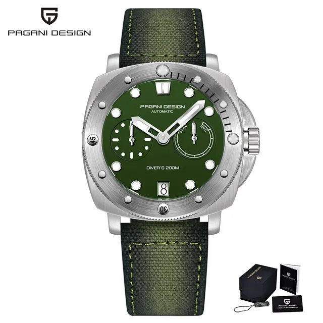 Automatic Mechanical Diver Top Brand Luxury 200M Waterproof AR Sapphire Watch