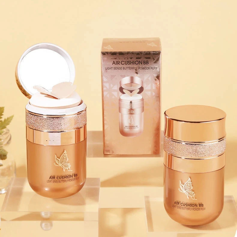 Butterfly Powder Puff Moisturizing Foundation Concealer Whitening Oil-control Waterproof BB Cream
