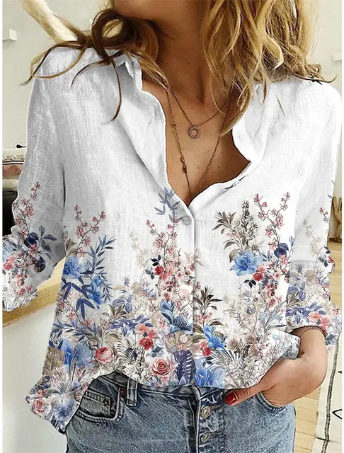 Casual Fashion Elegant Long Sleeve Holiday Weekend Shirt