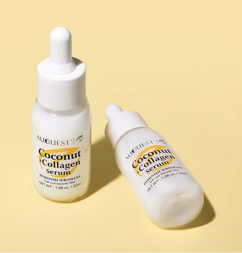 Coconut Collagen Anti Wrinkle Fade Fine Lines Firming Smoothing Hyaluronic Acid Face Serum