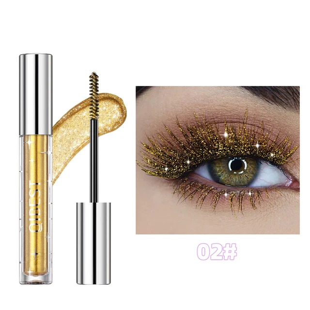 Diamond Glitter Long Lasting 3D Volume Eyelashes Curling Shimmer Eye Mascara