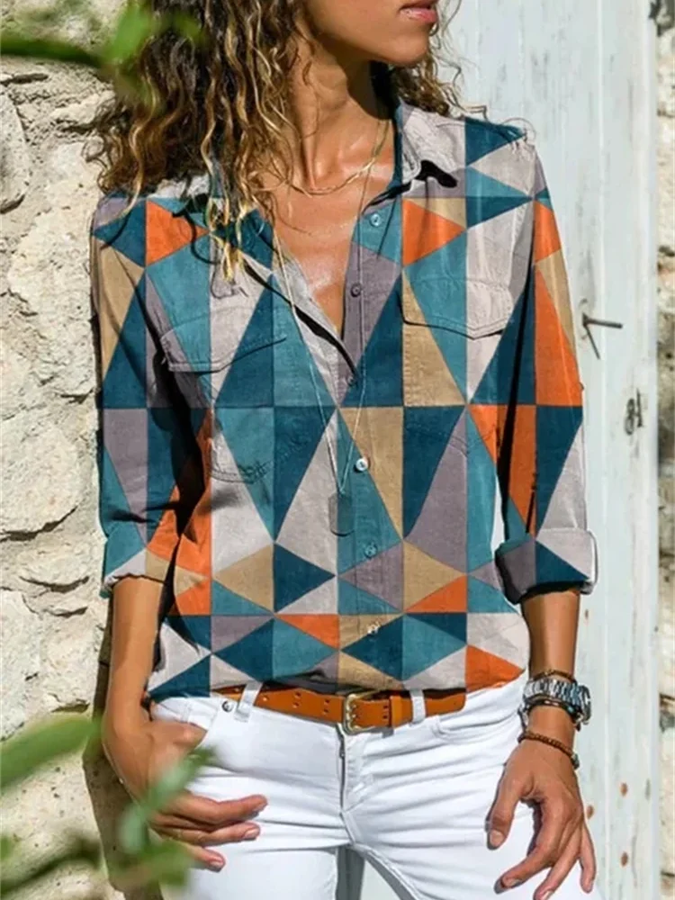 Elegant Fashion Loose Long Sleeve Large Size Casual Shirts