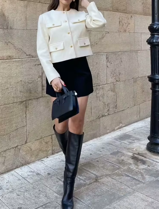 Formal Long Sleeve Pockets Buttons Jackets Blazer