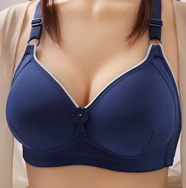 Glossy Push Up Bra Cover Without Steel Ring Three Row Button Underwear3. Glossy Push Up Bra Cover Without Steel Ring Comfortable Underwear