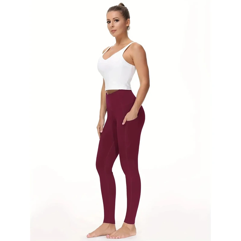 High Waist Workout Tummy Control Running Pocket Leggings