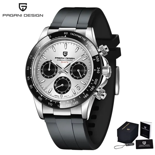 PAGANI DESIGN Quartz Automatic Date Waterproof Sport Wristwatch