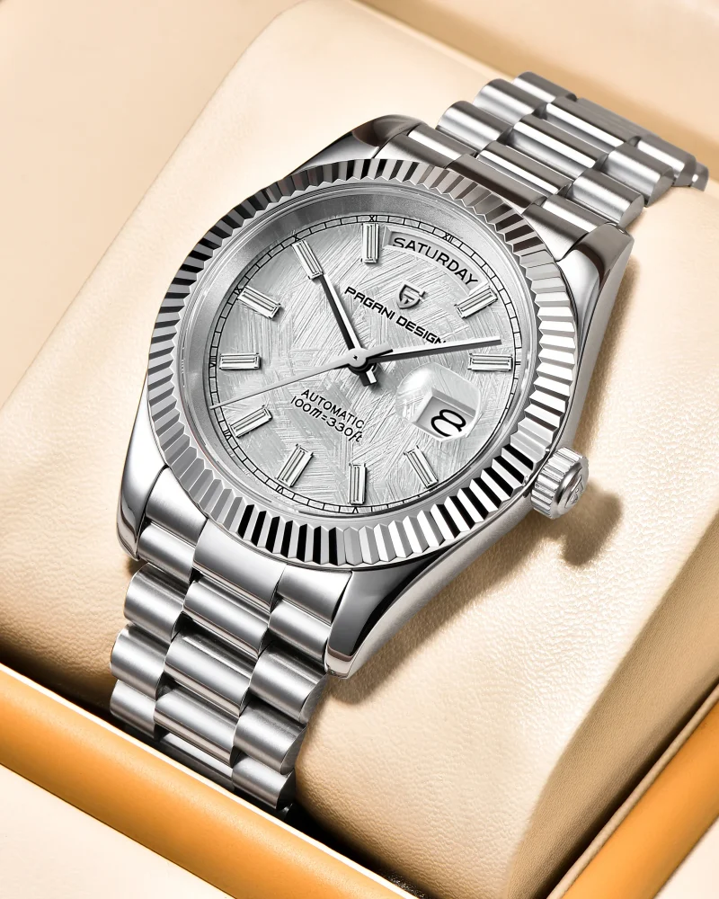 PAGANI DESIGN Watches Luxury Automatic Mechanical Watch AR Sapphire Glass Date Wrist watch Men