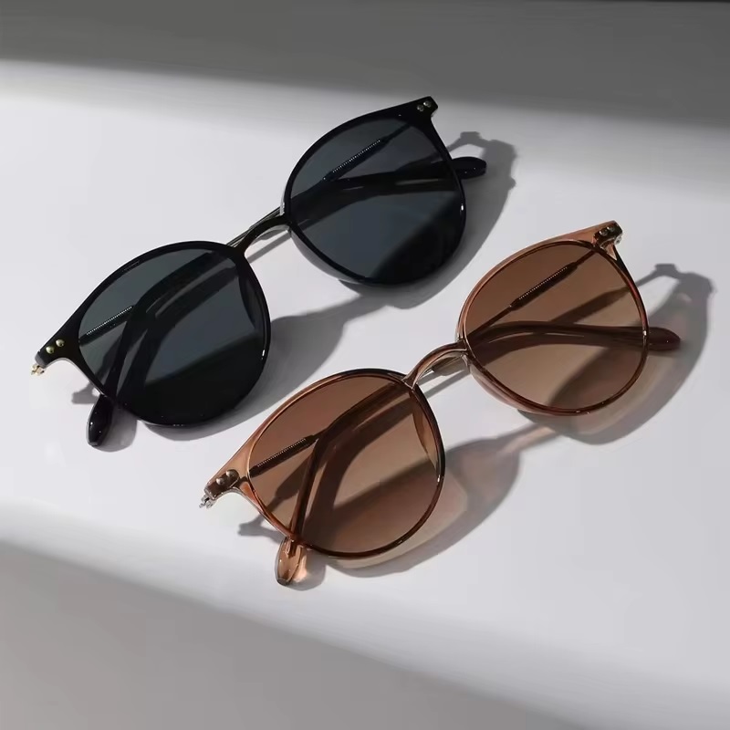 Round Frame UV-proof Outdoor Travel Goggle Eye Production Sun Glasses Eyewear