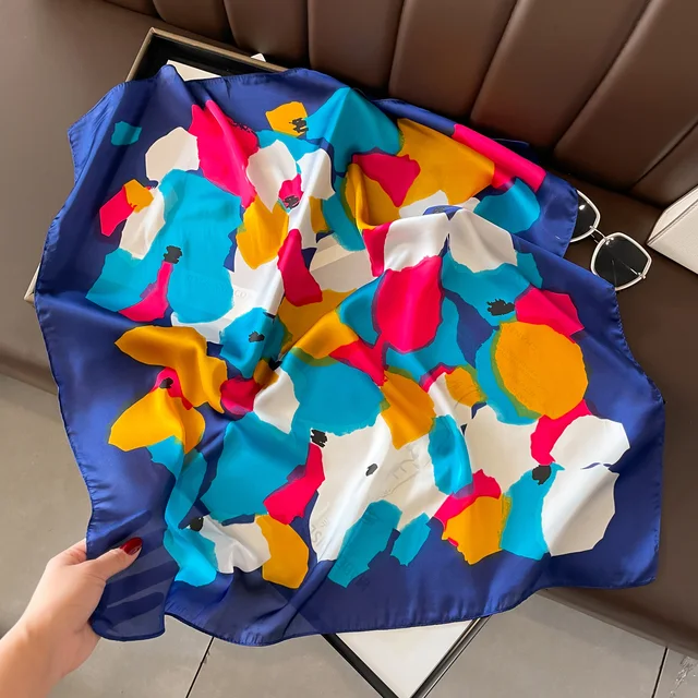 Neckerchief Square Satin Warps Hair Bands Ribbon Fashion Beautiful Scarf