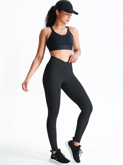 Tummy Control High Waist Workout 2 Pocket Leggings