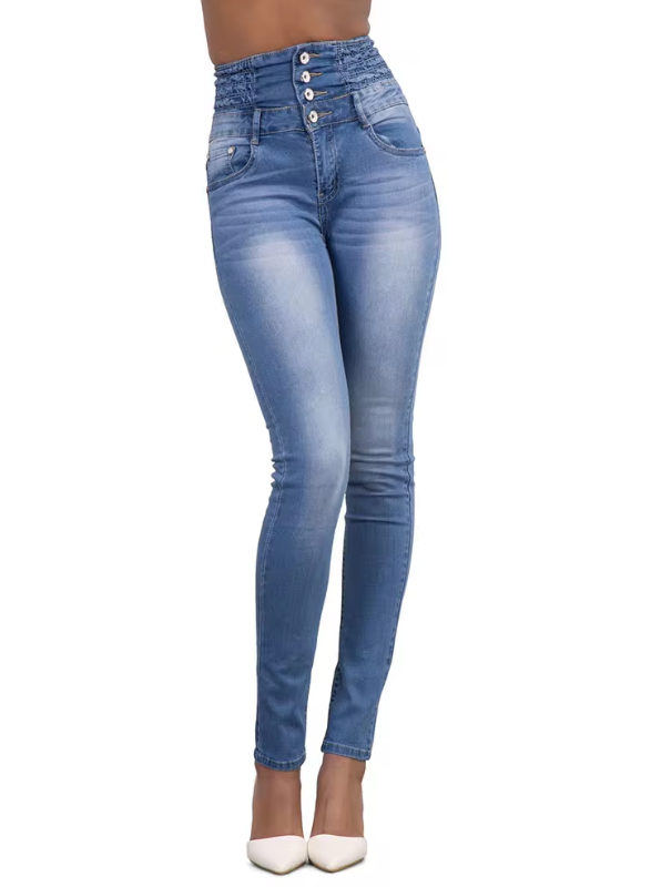 Vintage Narrow Straight Leg Slim Wrap Skinny Hips Jeans