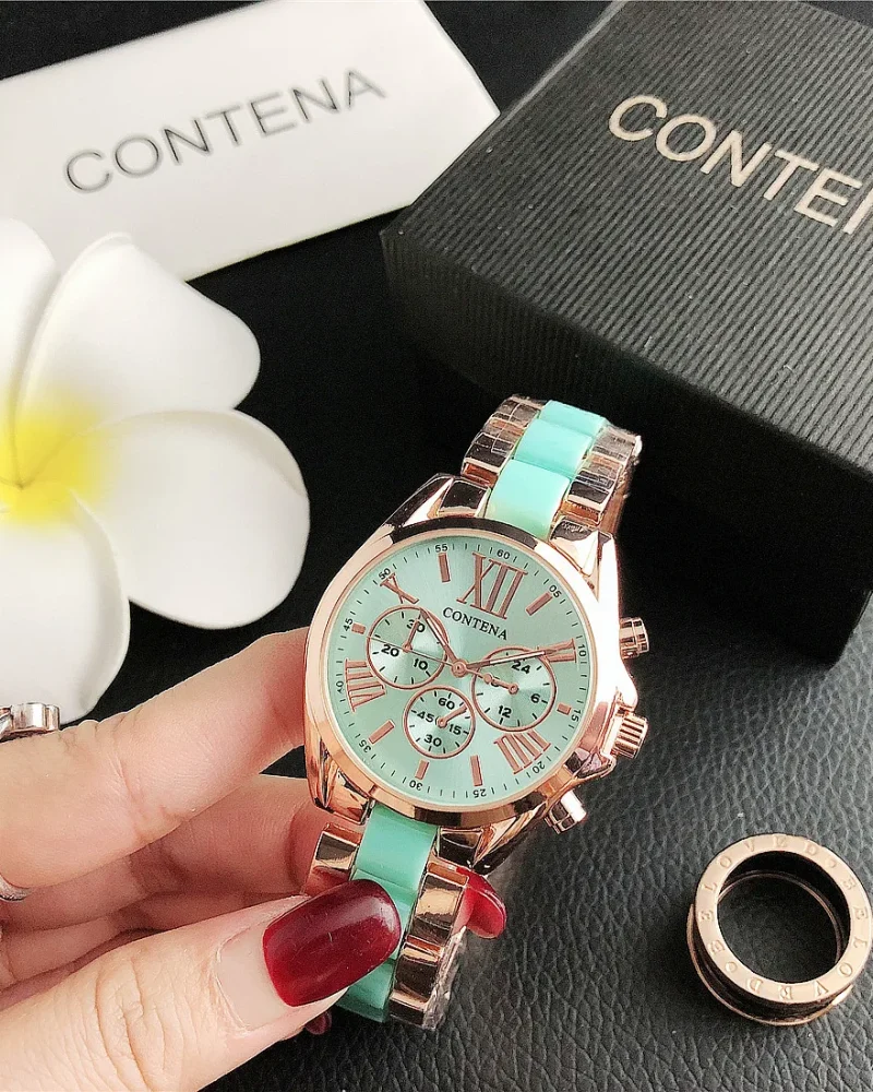 Fashion Creative Steel Bracelet Ladies Quartz Wrist Watch