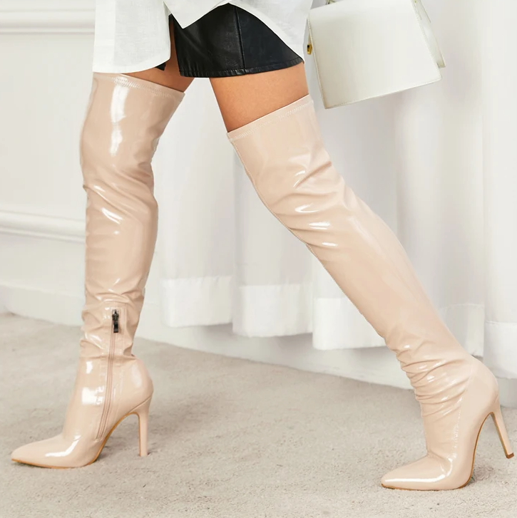 Pointed Toe Strippers Shoes Pole Dancing Long Over-the-Knee Boots 11. Pointed Toe Strippers Shoes Pole Dancing Long Over-the-Knee Boots