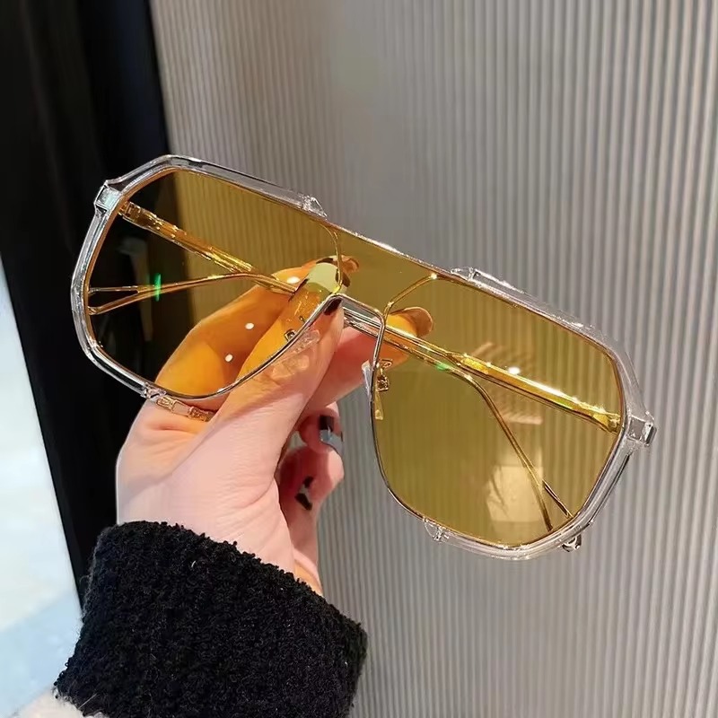 Unique One Piece Fashion Punk Glasses Trending Sunglasses