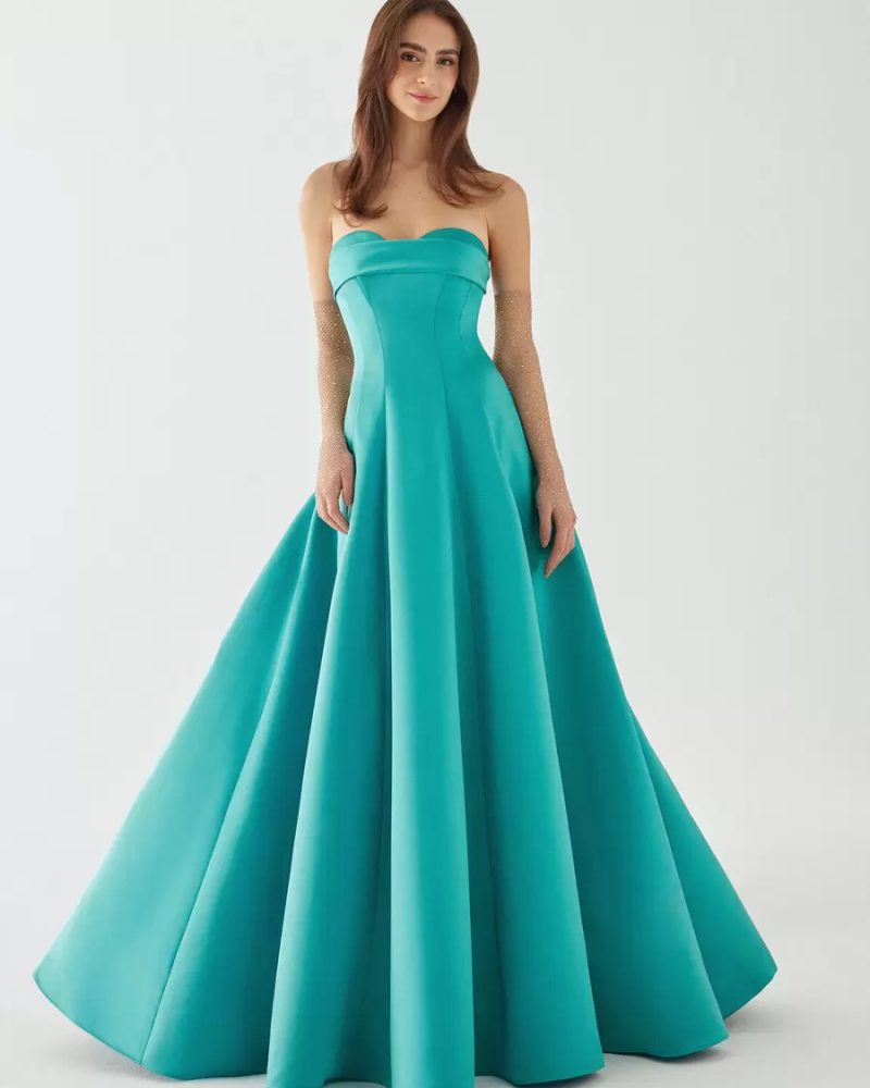 Casual A-Line Floor-Length Satin Fabric Bridesmaid Dress