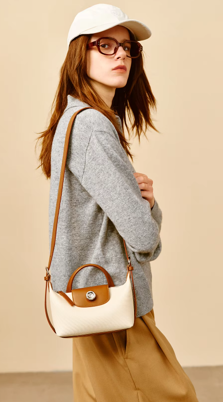 Elegant Solid Split Leather Interior Zipper Pocket Small Trend Crossbody Shoulder Bags1. Elegant Solid Split Leather Interior Zipper Pocket Small Trend Crossbody Shoulder Bags