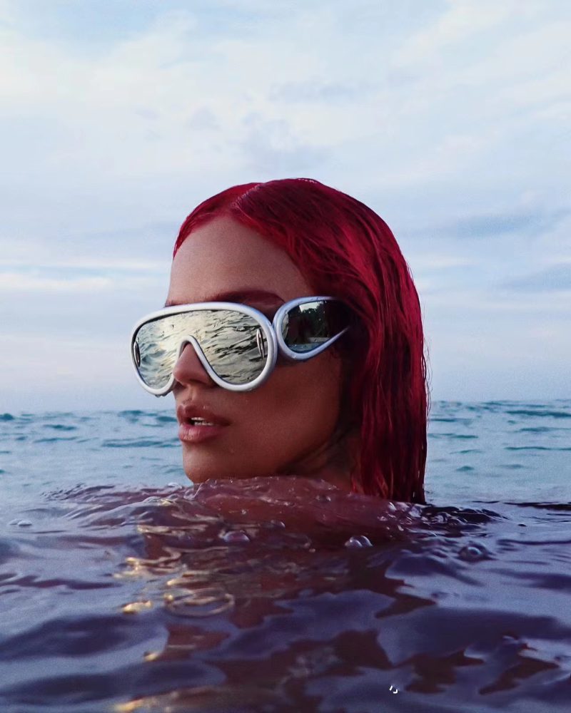 Trendy Punk Designer Oversized Pilot Sunglasses