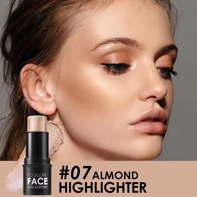 Waterproof Shimmer Face Bronzer Highlighters Glitter Corrector Contour Illuminator Stick Creamy Blush Makeup Cosmetics