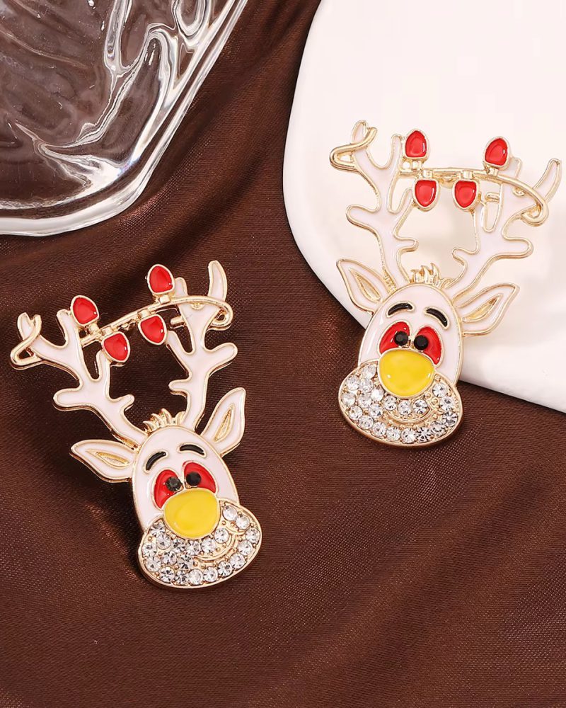 Deer Elk Christmas Creative Anti Allergy Cartoon Earrings
