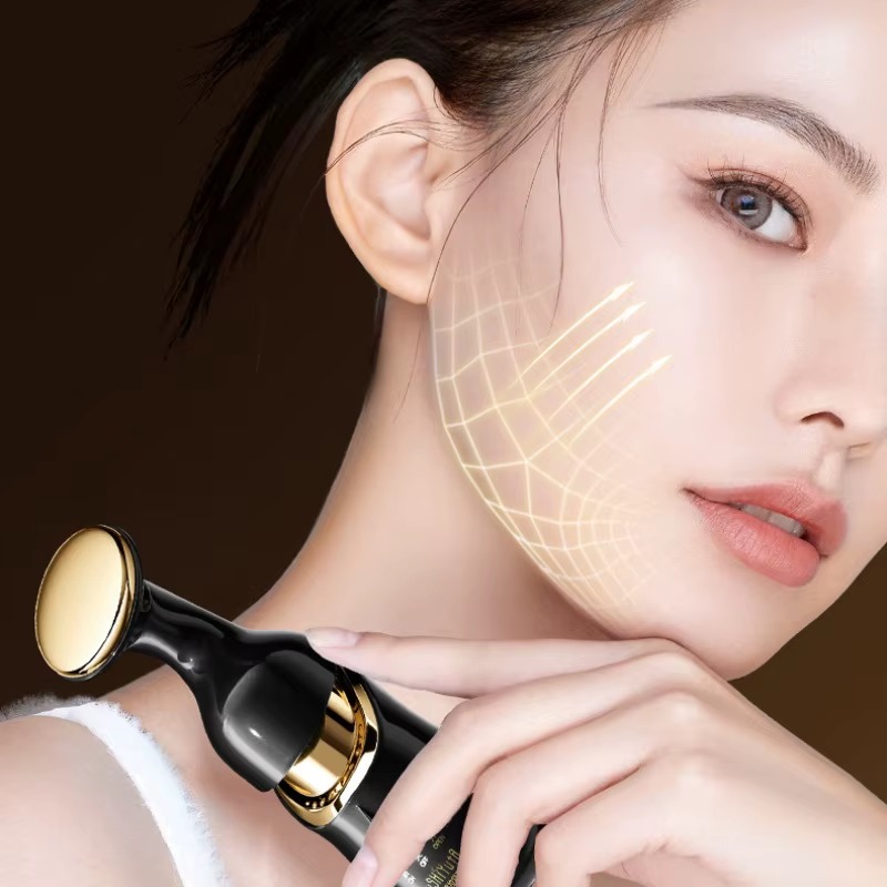 3 In 1 Face Massager Neck Facial Eye Massage Introducer Microcurrent Skin Beauty Tools