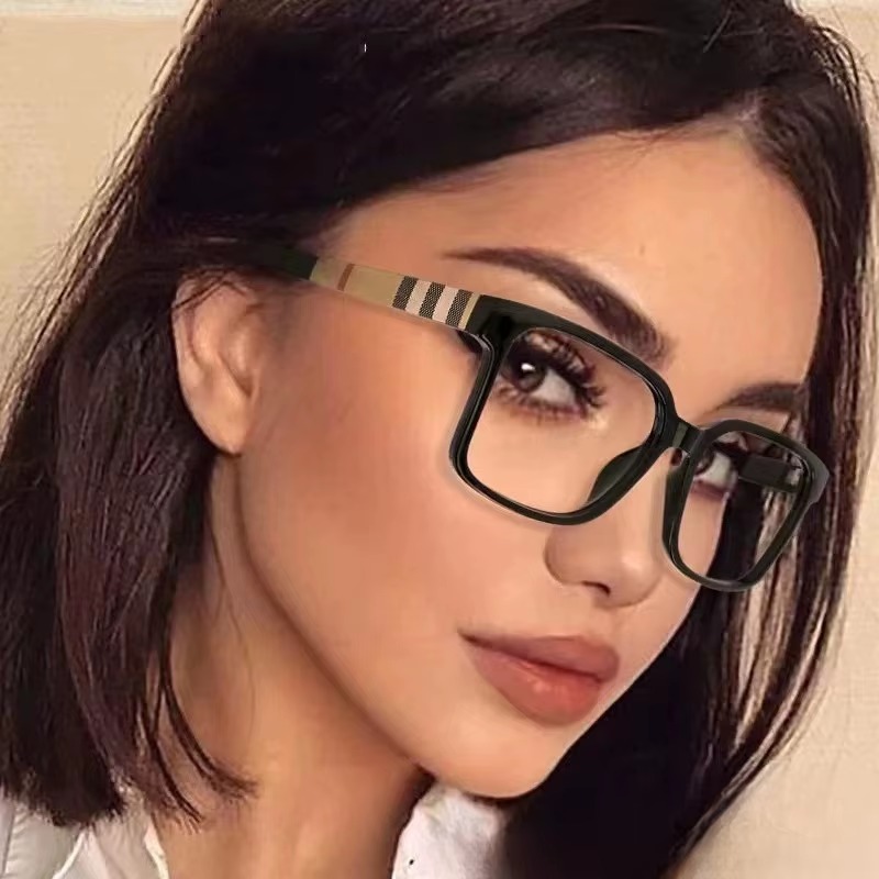Elegant Retro Rectangular Protective Business Flexible Eyeglass