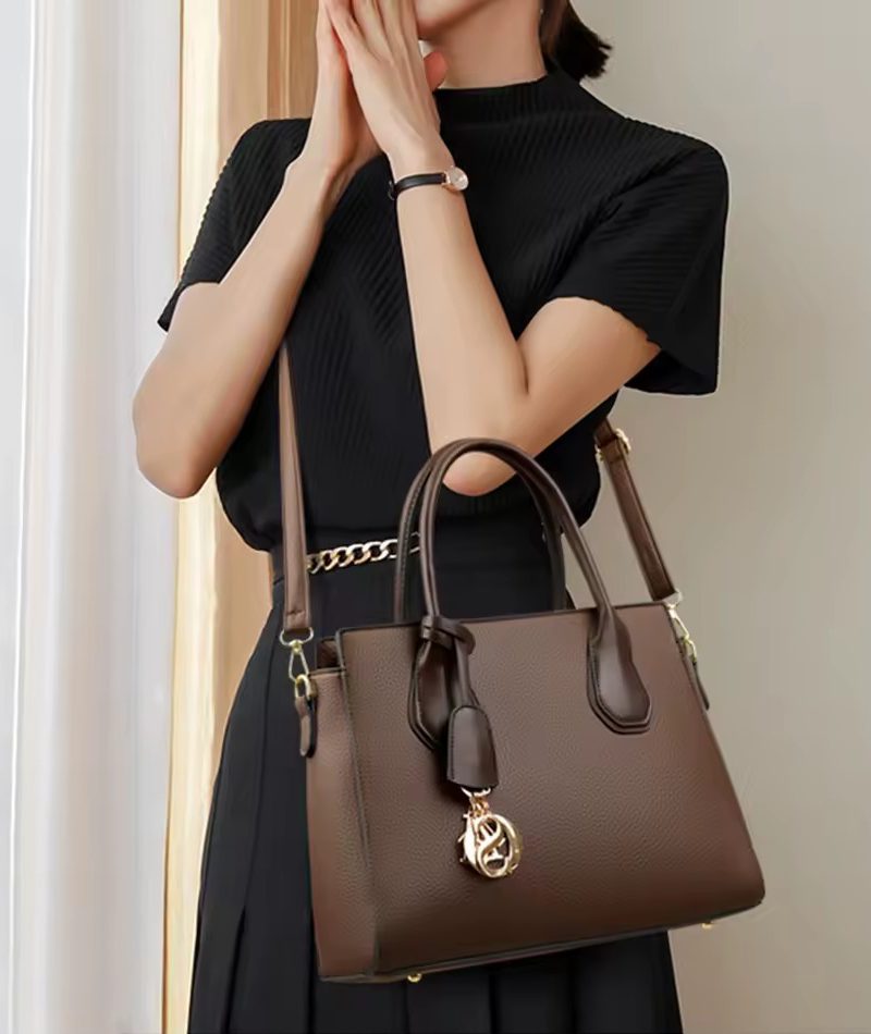 Casual Vintage Tote Hand Bag Leather Luxury Handbags 3 Piece Set 20._11zon Casual Vintage Tote Hand Bag Leather Luxury Handbags 3 Piece Set