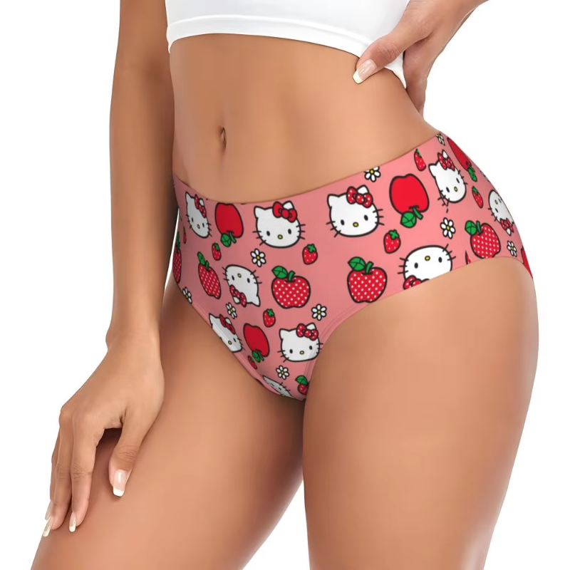 Hello Kitty Cat Panties Underwear Comfort Briefs Underpants