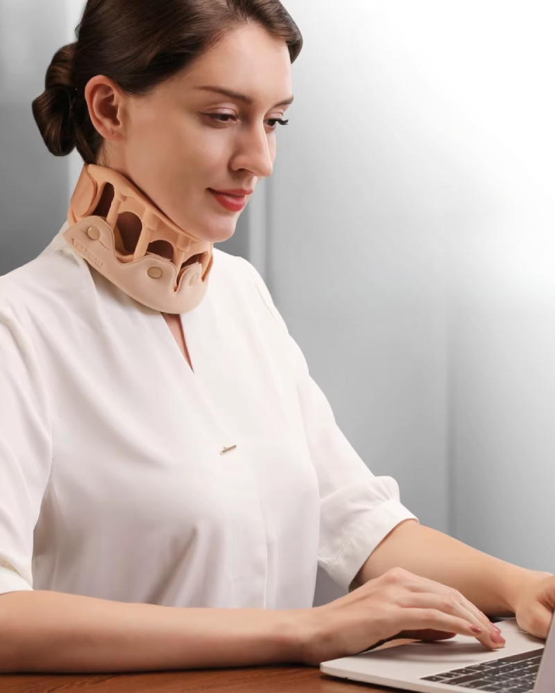 Neck Brace Silicone Orthopedic Cervical Collar Relieves Spine Pressure and Stiff Neck Support Breathable and Stable