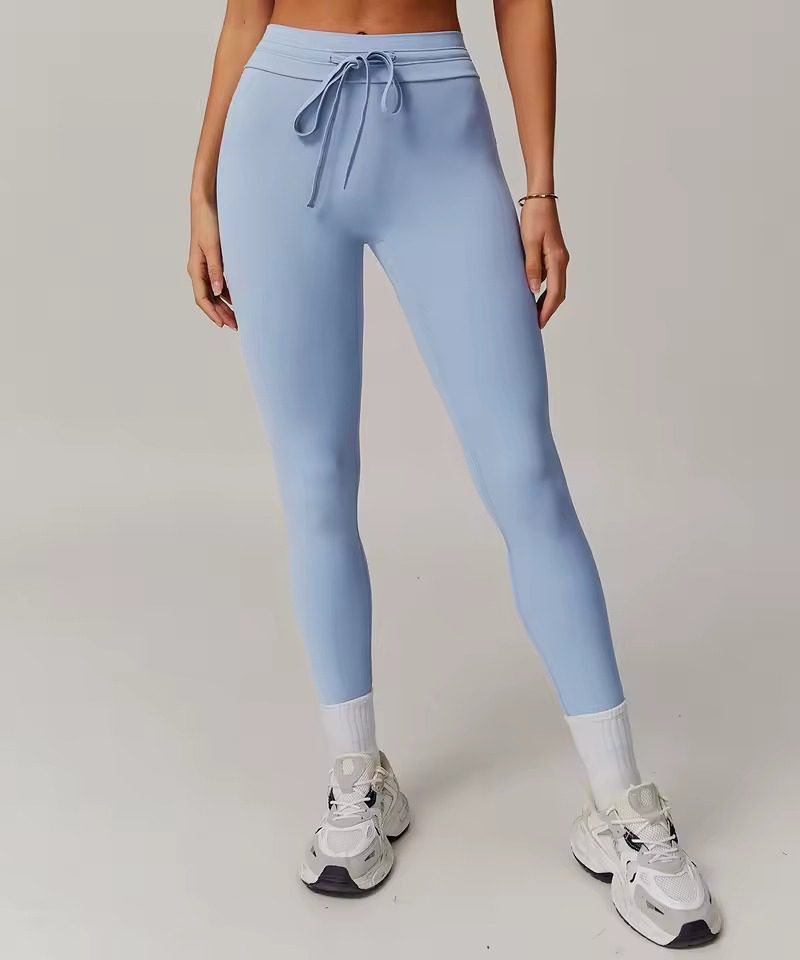 Trendy Nylon Quick Dry High Waisted Ankle-Length Sport Leggings