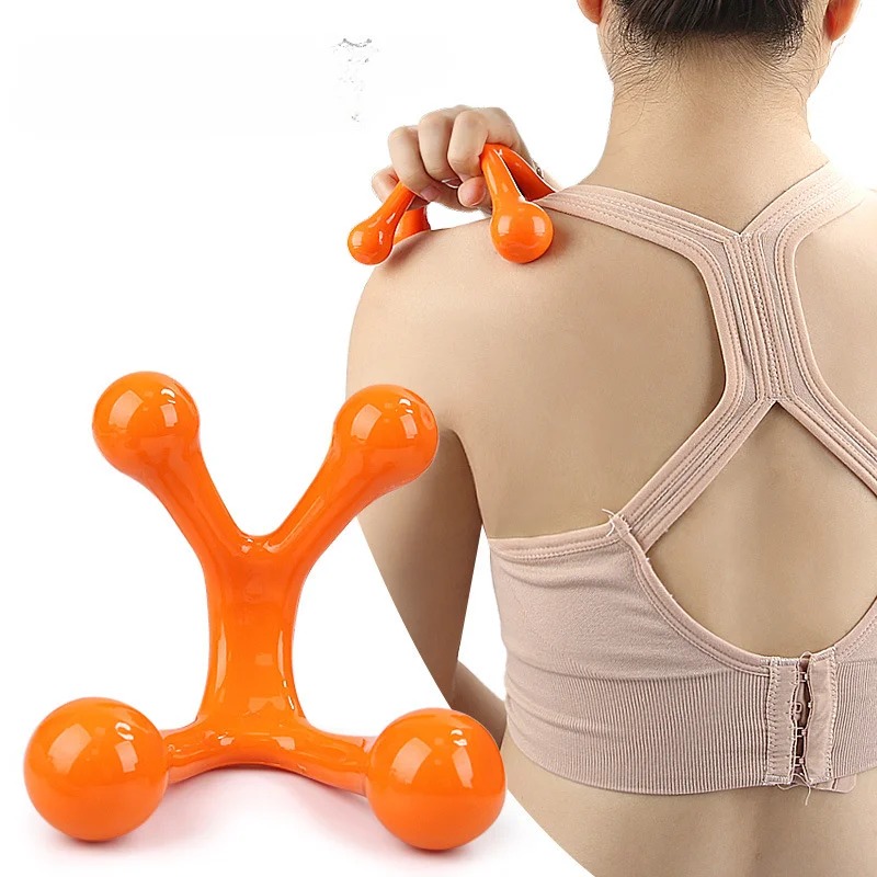 Four Ball Back Mini Massage Stick Relax Acupressure Health Massage Tools
