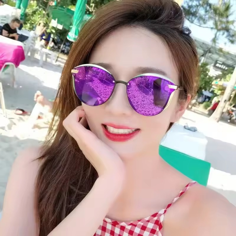 Luxury Polarized Round Female Shade Sun Glass