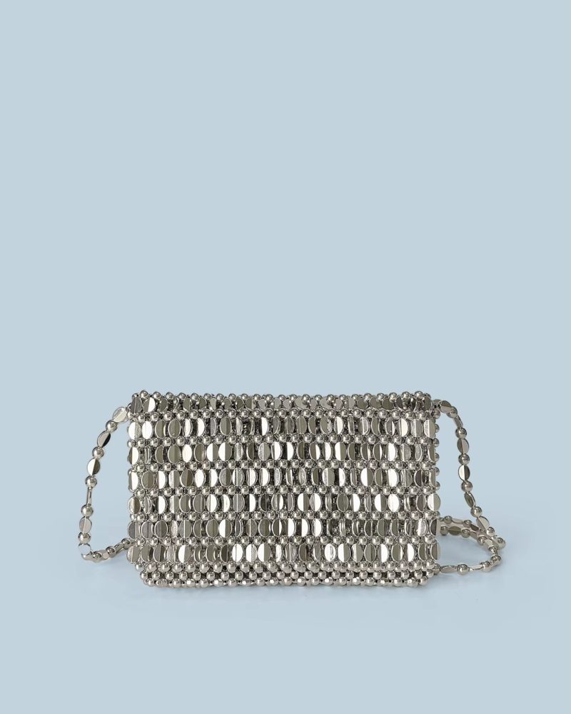 Luxury Retro Hollow Design Handmade Beaded Shoudler Crossbody Bags