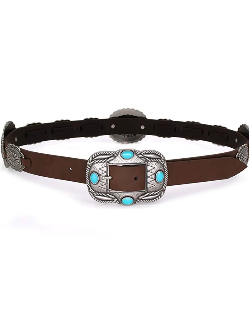 Rock Retro Heavy Metal Band Decorative Girdle Pu Leather Belts